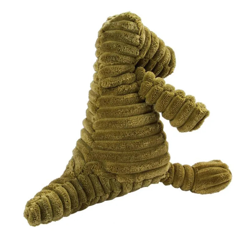 Corduroy Dog Toy – Squeaky, Soft & Tough for All Sizes