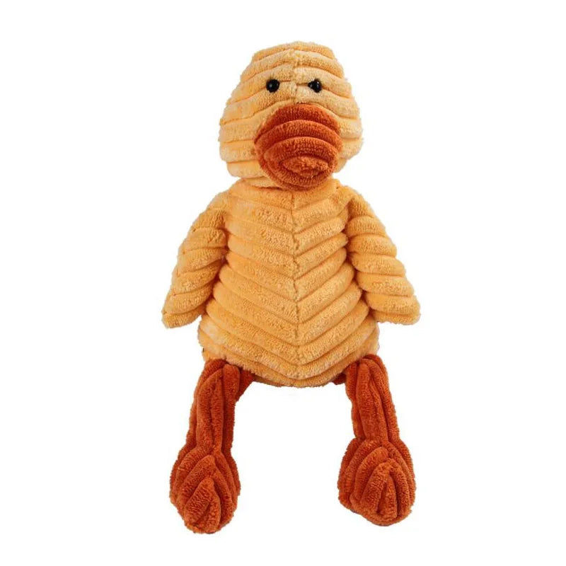 Corduroy Dog Toy – Squeaky, Soft & Tough for All Sizes