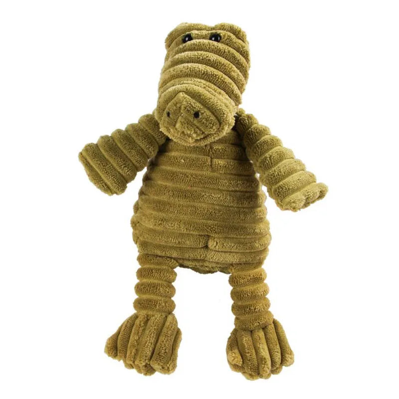 Corduroy Dog Toy – Squeaky, Soft & Tough for All Sizes