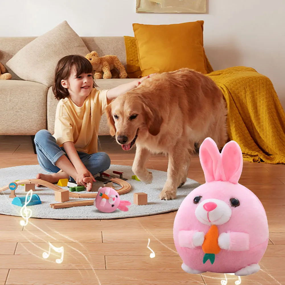 USB Rechargeable Talking Toy – Moving Plush for Dogs & Cats