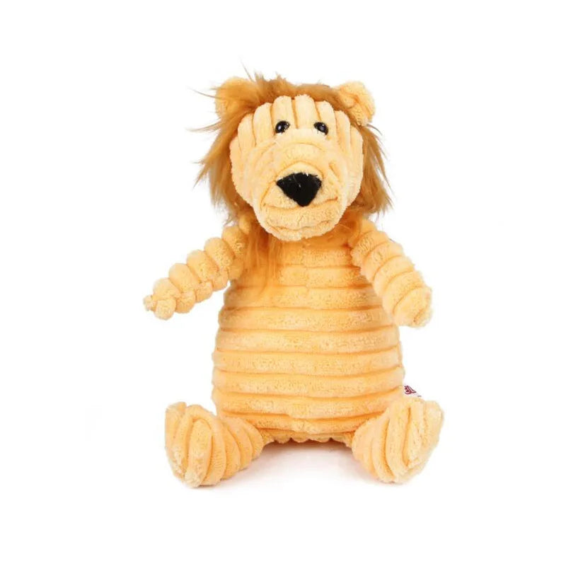 Corduroy Dog Toy – Squeaky, Soft & Tough for All Sizes