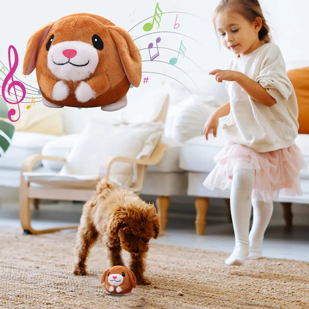 USB Rechargeable Talking Toy – Moving Plush for Dogs & Cats
