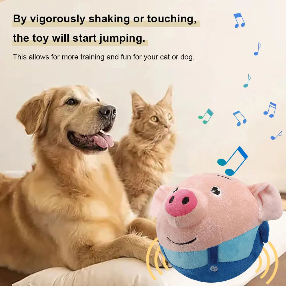 USB Rechargeable Talking Toy – Moving Plush for Dogs & Cats