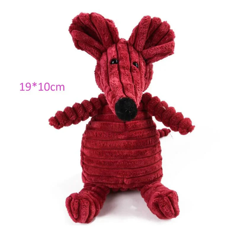Corduroy Dog Toy – Squeaky, Soft & Tough for All Sizes