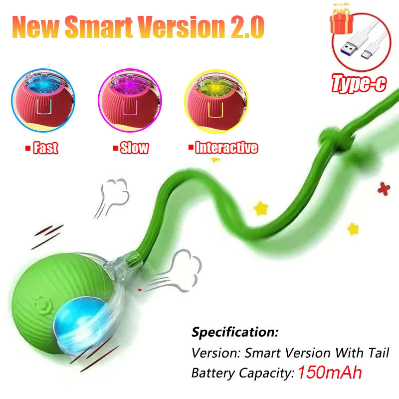 Interactive Cat Ball Toy – Rechargeable & Motion-Activated