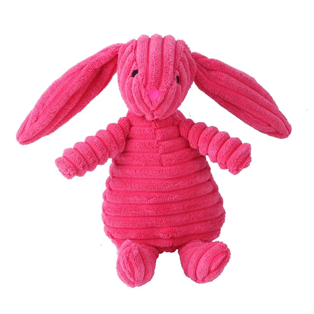 Corduroy Dog Toy – Squeaky, Soft & Tough for All Sizes
