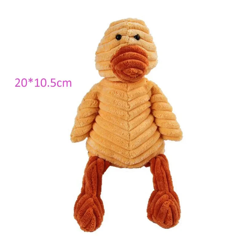 Corduroy Dog Toy – Squeaky, Soft & Tough for All Sizes