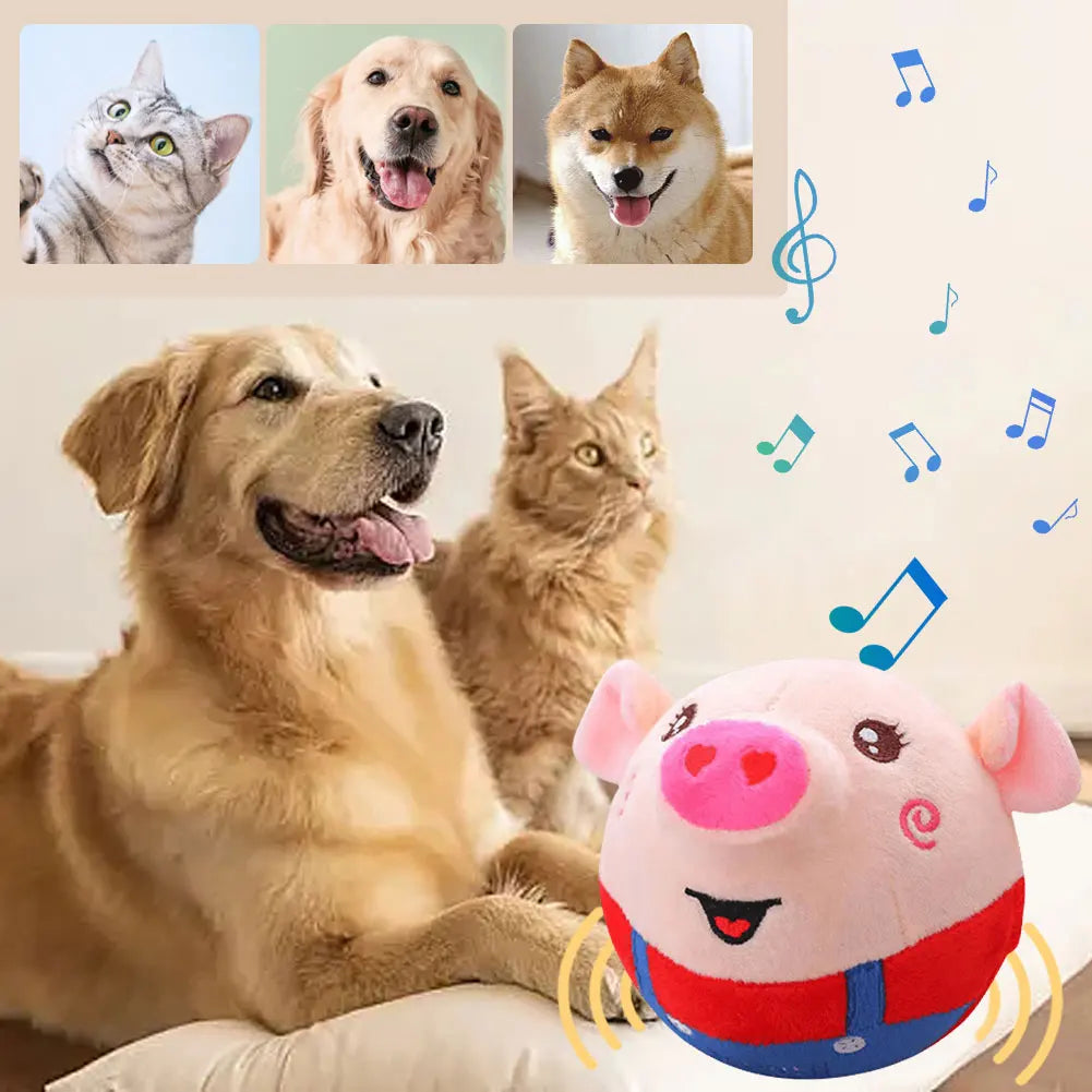 USB Rechargeable Talking Toy – Moving Plush for Dogs & Cats