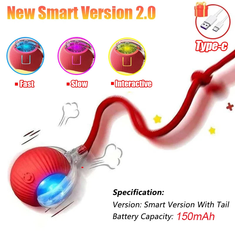 Interactive Cat Ball Toy – Rechargeable & Motion-Activated