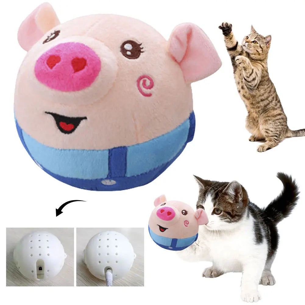 USB Rechargeable Talking Toy – Moving Plush for Dogs & Cats
