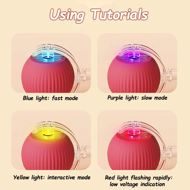 Interactive Cat Ball Toy – Rechargeable & Motion-Activated