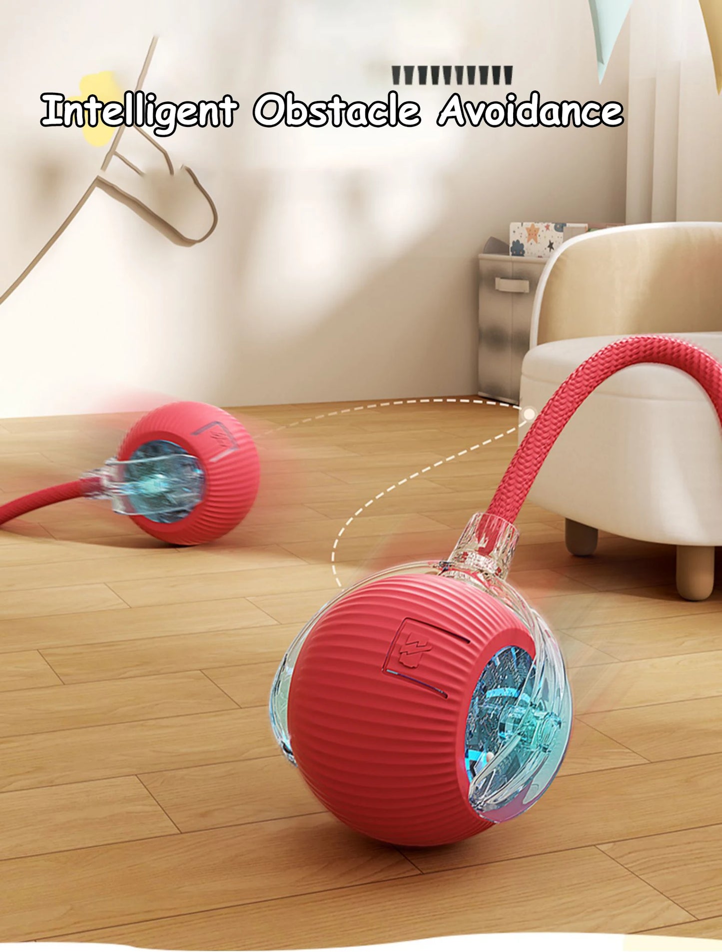 Interactive Cat Ball Toy – Rechargeable & Motion-Activated