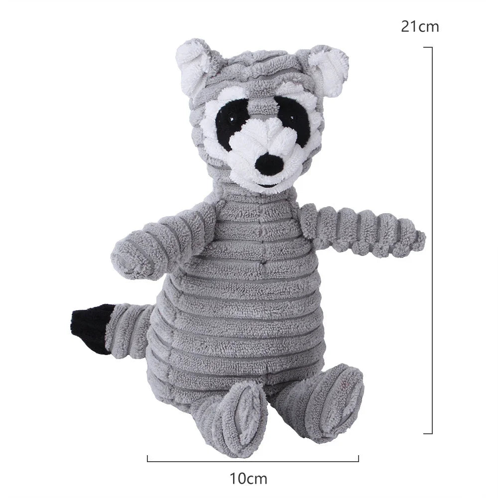 Corduroy Dog Toy – Squeaky, Soft & Tough for All Sizes