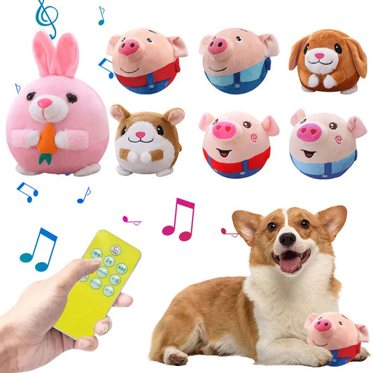 USB Rechargeable Talking Toy – Moving Plush for Dogs & Cats