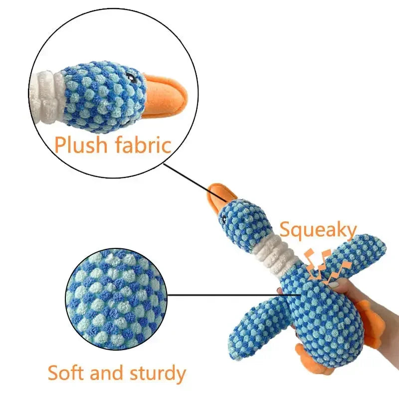 Plush Duck Squeaky Toy – Soft Chew for Dogs of All Sizes