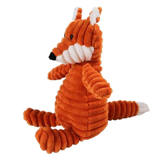 Corduroy Dog Toy – Squeaky, Soft & Tough for All Sizes