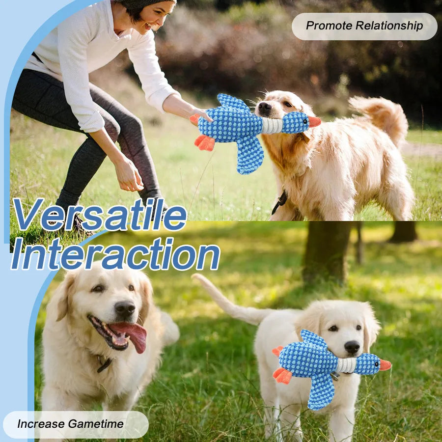 Plush Duck Squeaky Toy – Soft Chew for Dogs of All Sizes
