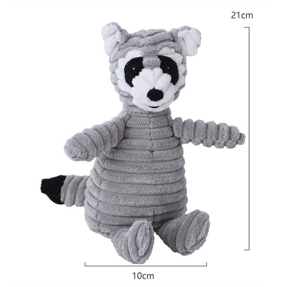 Corduroy Dog Toy – Squeaky, Soft & Tough for All Sizes